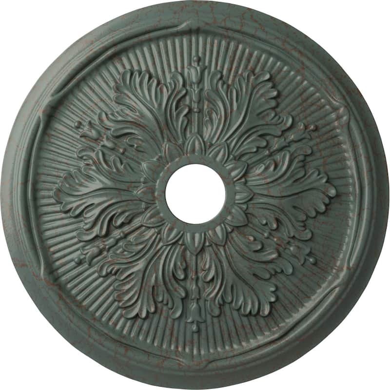 23 3/4"OD x 3 5/8"ID x 1 7/8"P Luton Leaf Ceiling Medallion