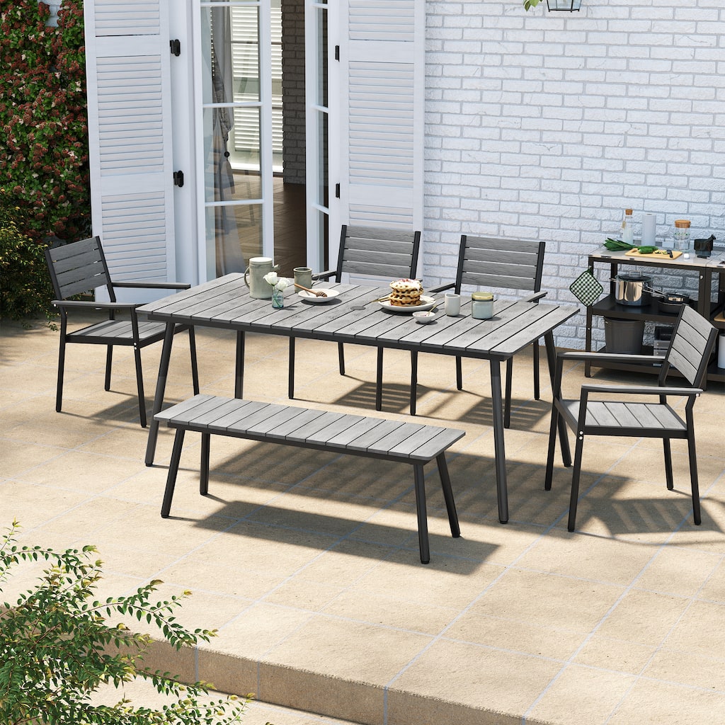 VredHom Outdoor 5/6-piece Rectangle Patio Dining Set