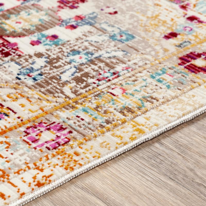Artistic Weavers Jaul Distressed Moroccan Patchwork Area Rug