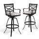 preview thumbnail 27 of 27, Outdoor Patio Bar Stools Aluminum Swivel Bar Chair with Sunbrella Cushion