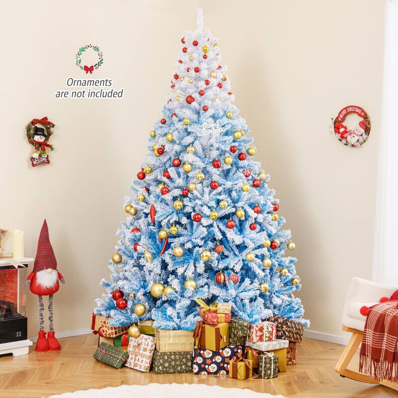 Costway 5/6/7/8 FT Artificial Christmas Tree with 456/820/1264/1774 - See Details
