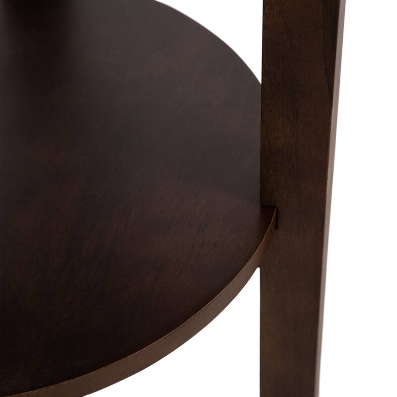 Kate and Laurel Talcott Round Wood Side Table