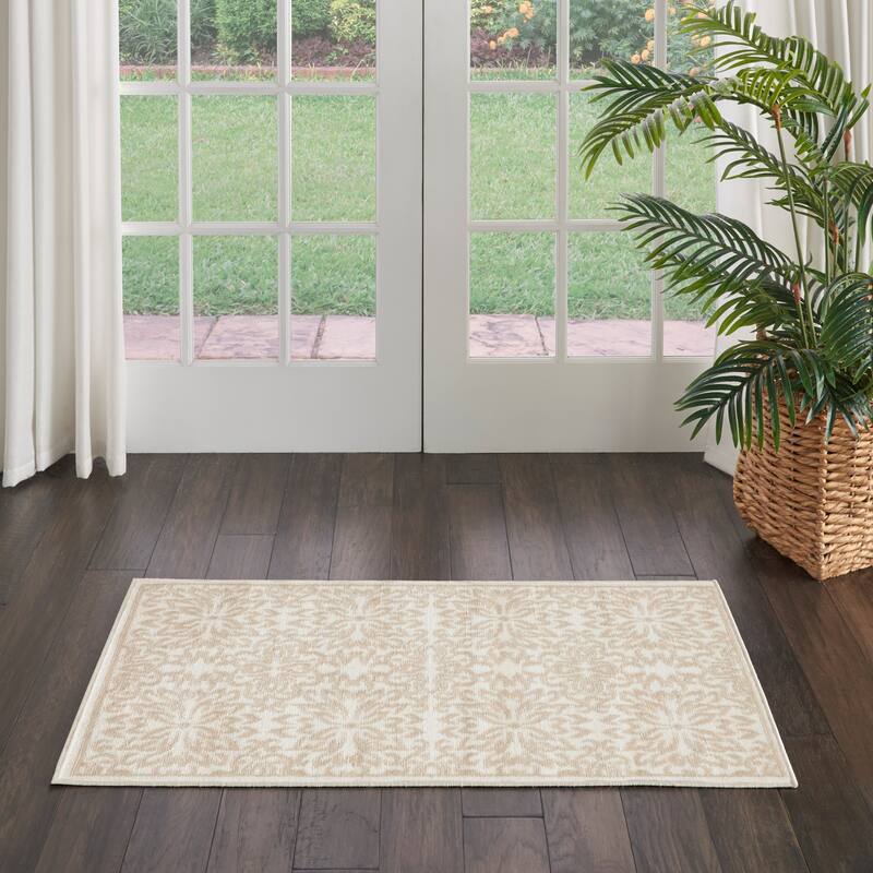 Nourison Jubilant Floral Medallion Area Rug