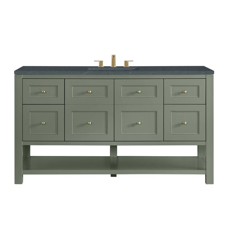 Breckenridge 60" Single Vanity, Smokey Celadon - 60S