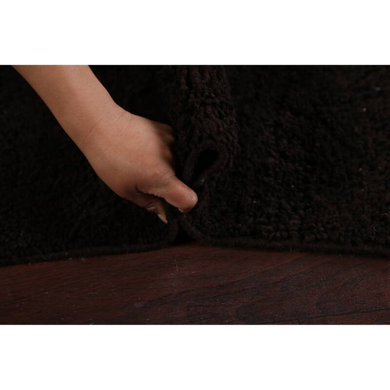 Modern Moroccan Oriental Area Rug Wool Hand-knotted Office Carpet - 5'3" x 9'0"