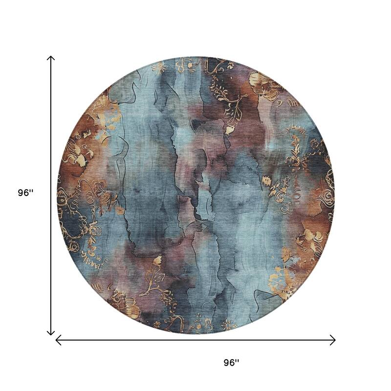 HomeRoots Floral Transitional Rectangle Outdoor Rug