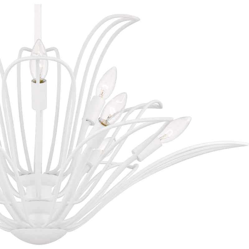 Tallulah 9-Light Sand White Chandelier