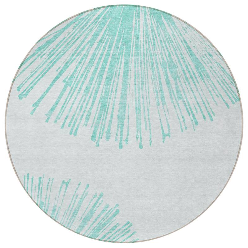 HomeRoots Abstract Transitional Rectangle Outdoor Rug