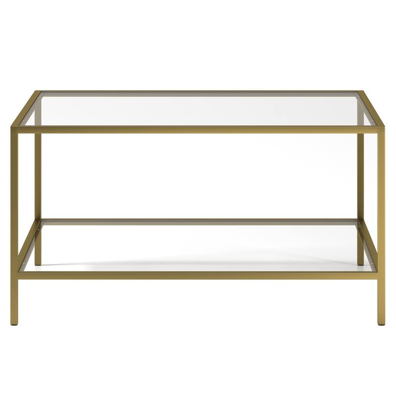 Sivil 32" Square Coffee Table with Shelf