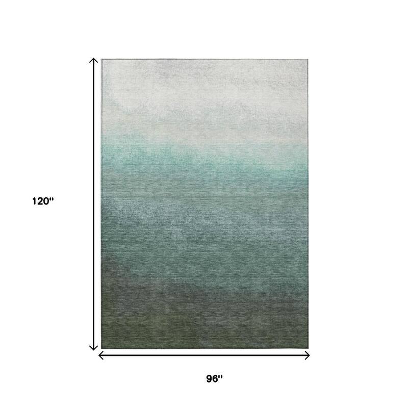 HomeRoots Ombre Transitional Rectangle Outdoor Rug
