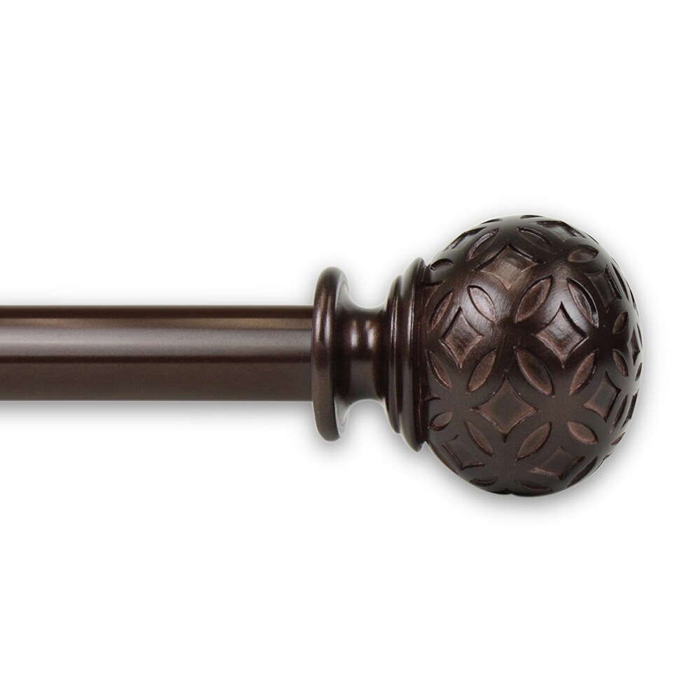 Shop Hermosa Home Delia 1 Steel Decorative Window Curtain Rod 48