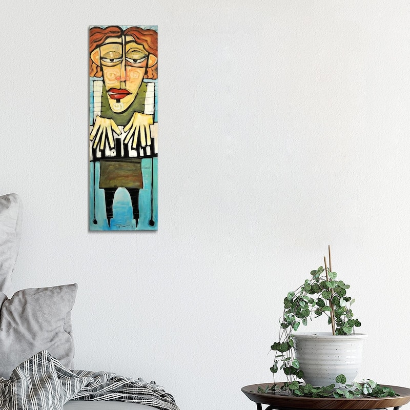 iCanvas "Keyboard Player" by Tim Nyberg Canvas Print - 36x12x1.5