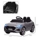 preview thumbnail 13 of 16, Qaba Audi Q8 e-tron Sportback Licensed 12V Kids Ride on Car, Battery Powered Kids Electric Car Remote 4 Spring Suspension Wheels