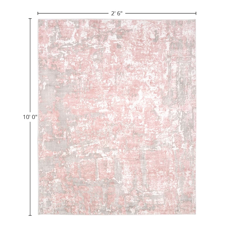 Overton Handmade Modern Contemporary Abstract Area Rug