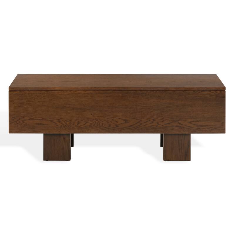 SAFAVIEH Couture Sherianya Wood Storage Bench - 50"W x 18"D x 18"H