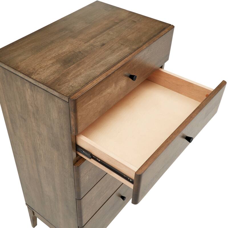 Ozan Walnut Finish 5-drawer Chest by iNSPIRE Q Modern