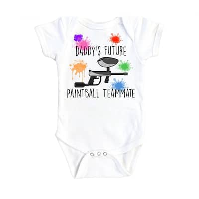 Paintball Daddy - Baby Boy Girl Clothes Infant Bodysuit Funny Cute Newborn