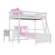 preview thumbnail 22 of 22, Max and Lily L Shaped Twin over Twin Bunk Bed with Desk