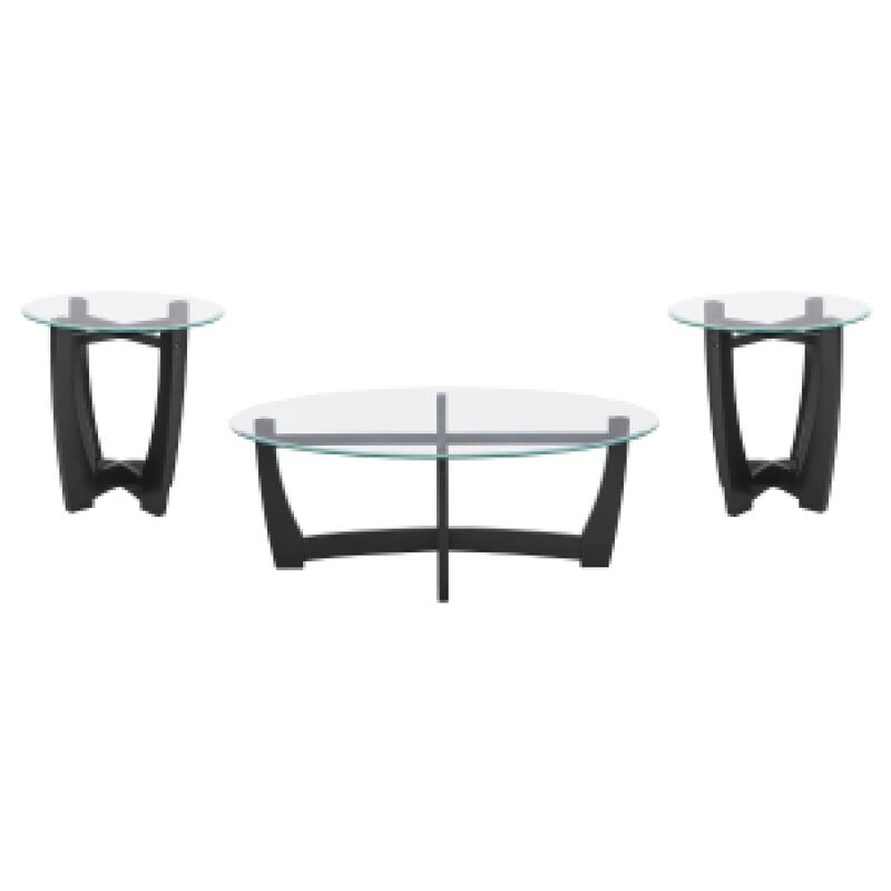 Roomfitters 48-Inch Oval Glass Coffee Table with Metal Frame and Faux Marble MDF Shelf, Modern Center Table, Living Room