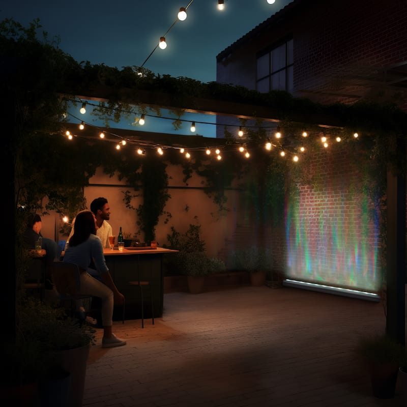 Outdoor Garden 40" RGBW Projector Lamp Decorative Lighting - 39.5-inch