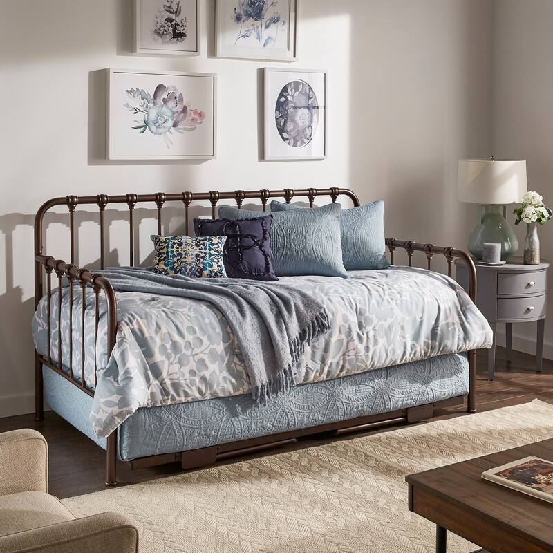 Constance Metal Daybed with Lift-up Trundle by iNSPIRE Q Bold