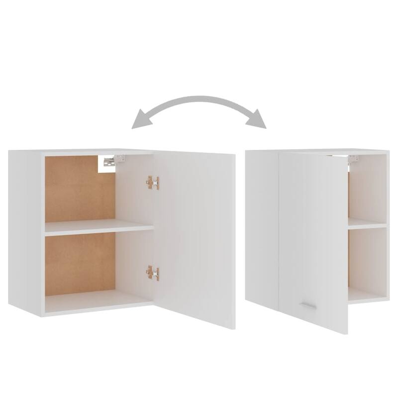 vidaXL Hanging Cabinet Set of 2 White Engineered wood Medium