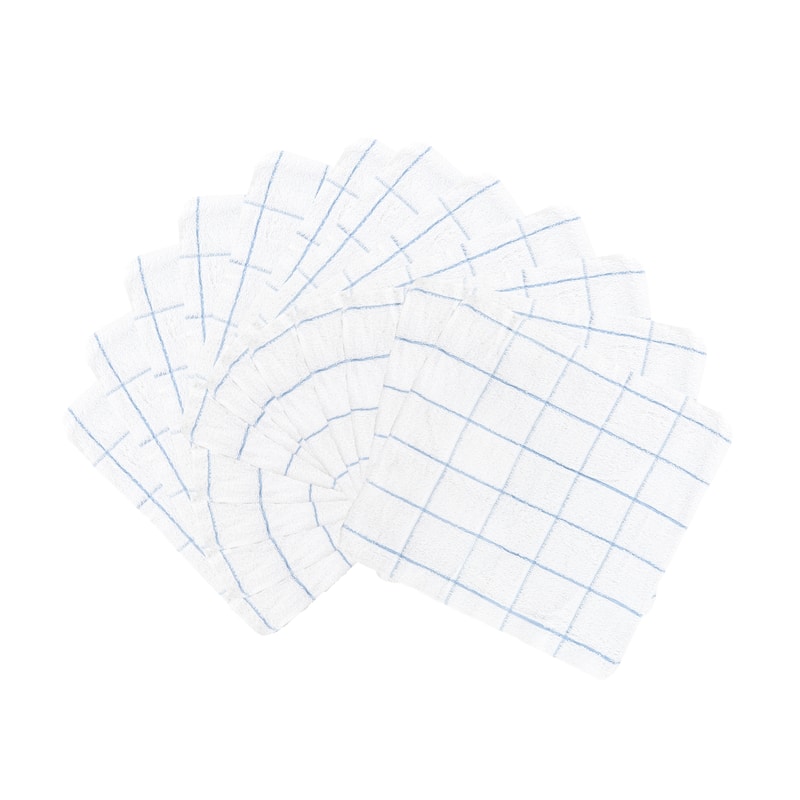 Cooks Cotton Windowpane Dishcloths - 12 Pack - 12x12