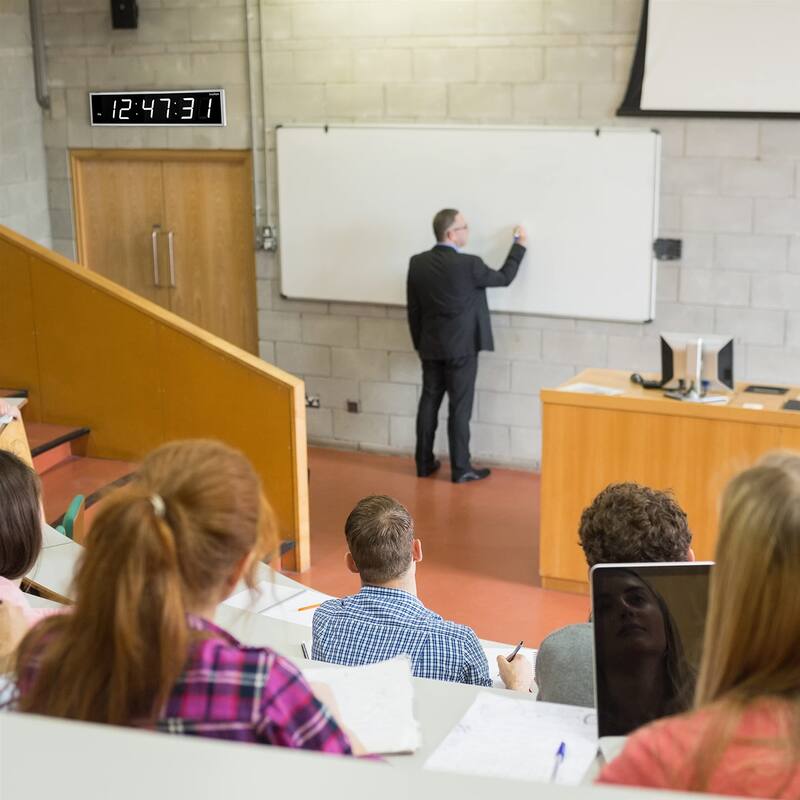 Ivation Large Digital Clock, Led Wall Clock with 6-Level Brightness & Mounting Hardware - 24"