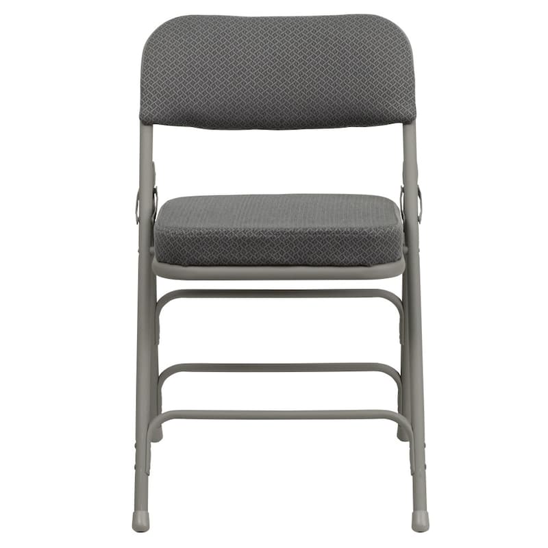 Set of 4 HERCULES Series Metal Folding Chairs with Padded Seats