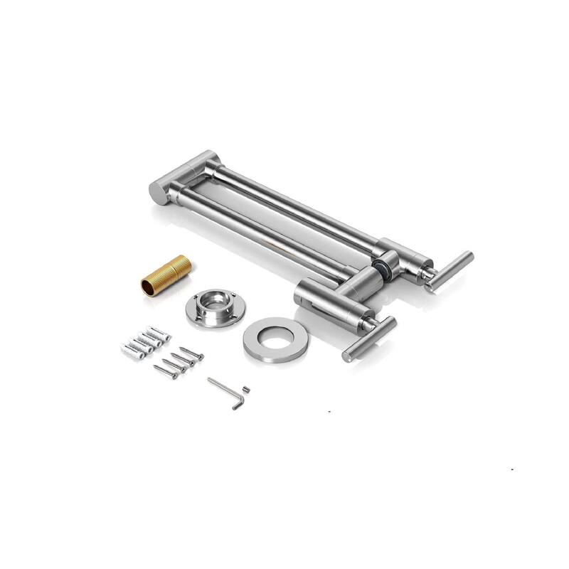 Modern Wall Mounted Pot Filler with Dual Swing Joints