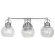 preview thumbnail 15 of 25, Bolha Metal/ Bubbled Glass Vanity Light, Chrome by JONATHAN Y
