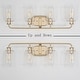 preview thumbnail 10 of 12, Mid-century Modern 4-Light Bathroom Vanity Lights Transitional Wall Sconces with Seeded Glass