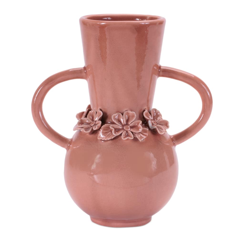 Storeware Vase with Floral Accent (Set of 2)