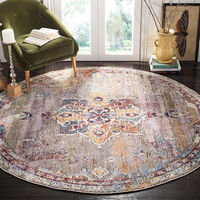 SAFAVIEH Savannah Icy Boho Oriental Polyester Rug