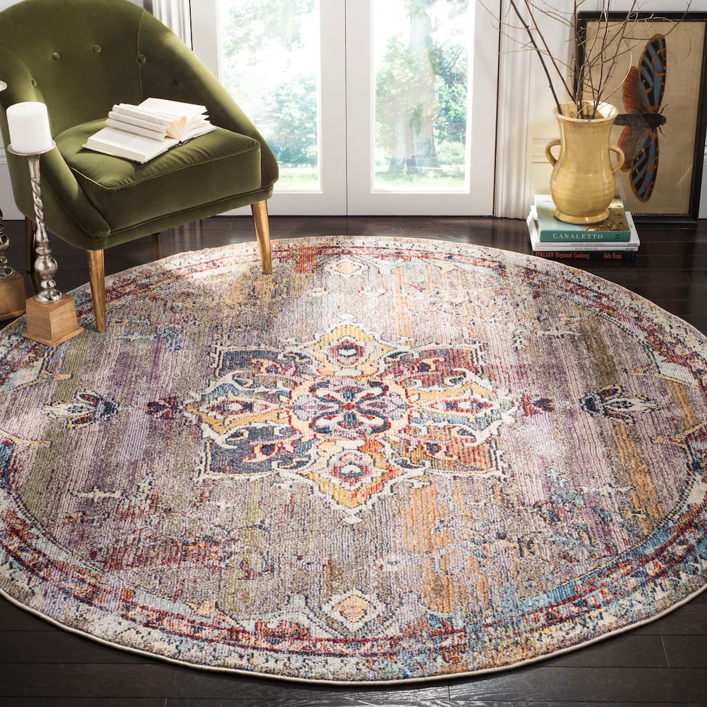 SAFAVIEH Savannah Icy Boho Oriental Polyester Rug