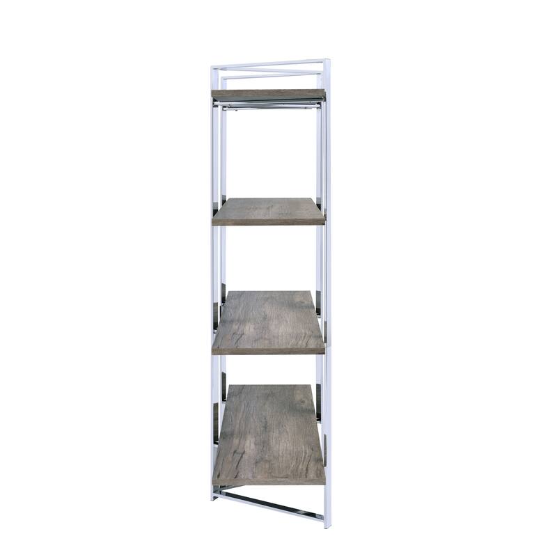 Chrome Finish Bookshelf