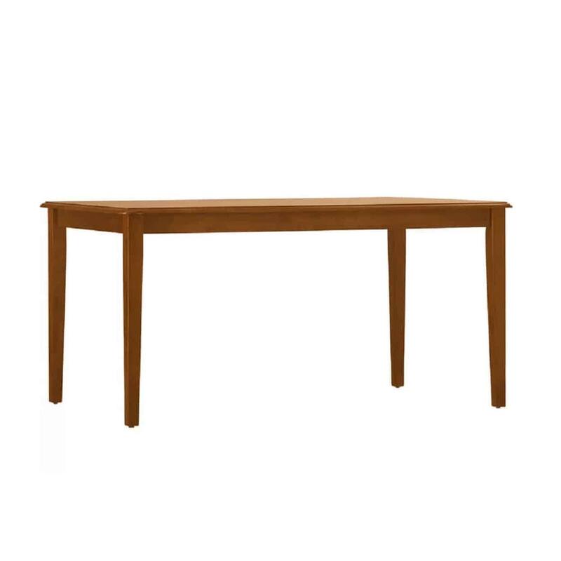 Boraam Shaker Collection Brown Wood Rustic Dining Table