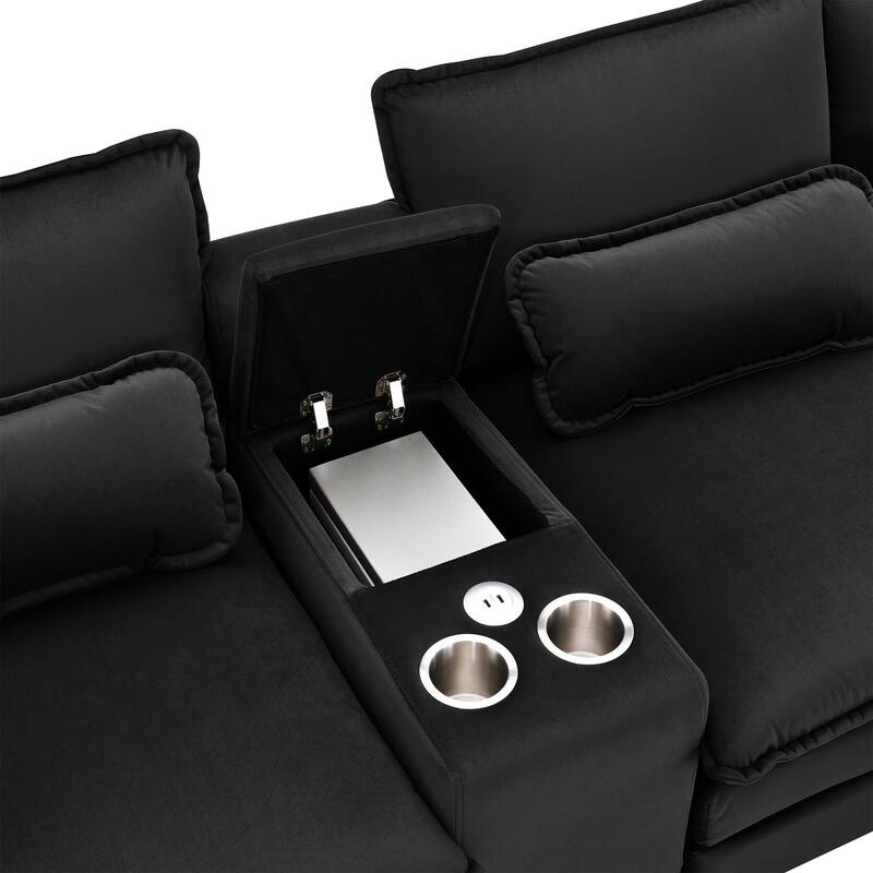 123*55" Modern U-shaped Sofa
