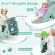 preview thumbnail 19 of 18, Gymax 3-in-1 Kids Slide Rocking Horse Set Convertible Toddler Slide w/