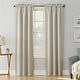 preview thumbnail 28 of 83, Sun Zero Hayden Energy Saving Blackout Rod Pocket Curtain Panel, Single Panel 40x63 - Pearl