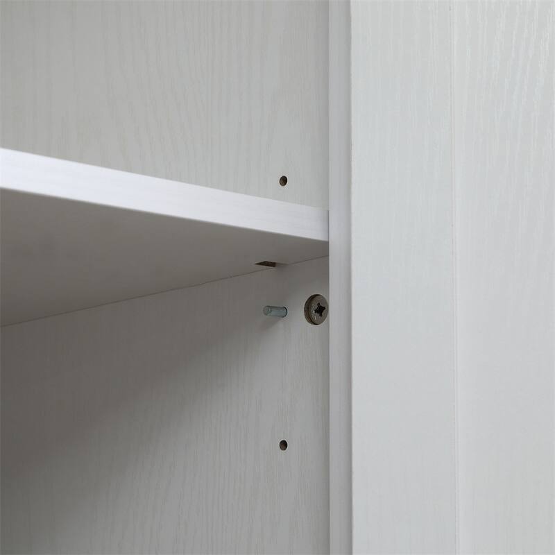 72" Freestanding 4-Door Storage Cabinet Organizer w/ 4-Tiers, Shelves