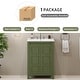 preview thumbnail 121 of 161, GDFStudio - Elysia Wood Bathroom Vanity with Ceramic Sink & Storage Cabinet Organizer