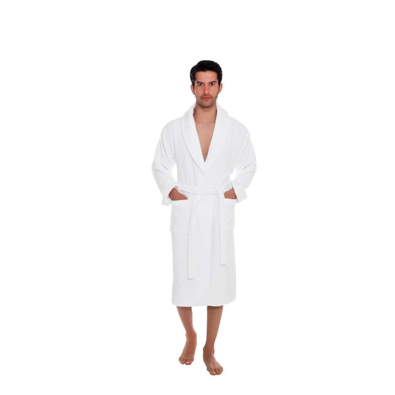 Ozan Premium Home Chevron Luxury Collection 100% Turkish Cotton Unisex Bathrobe