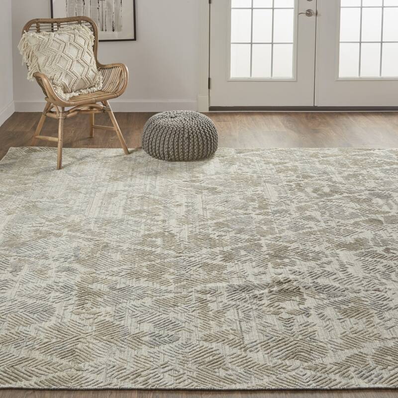 Soju Abstract Modern Woven Durable Area Rug By HomeRoots - 2' x 3'