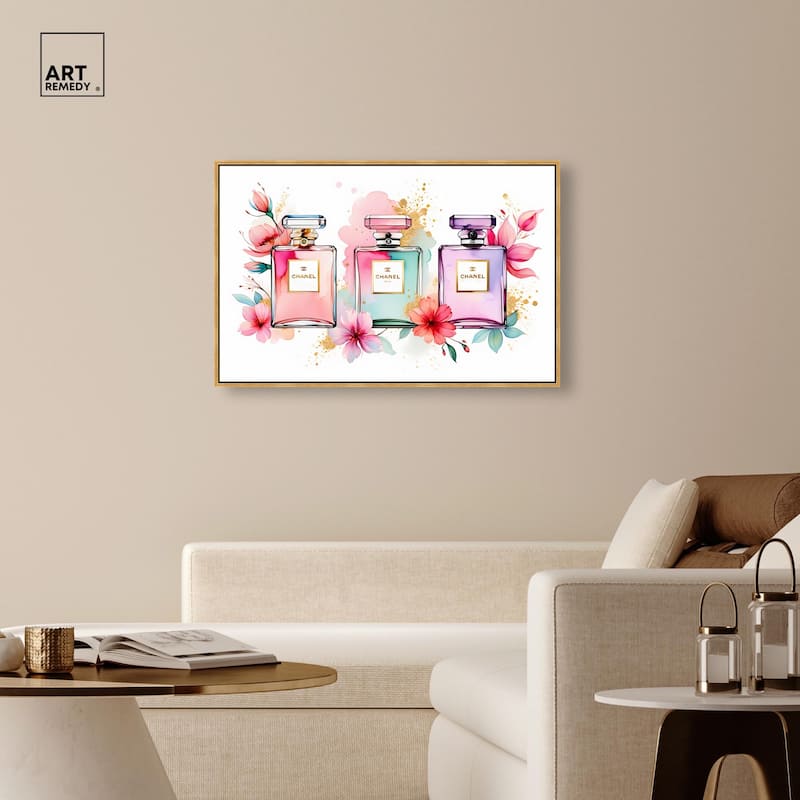 Trio of Fragrance Canvas by Art Remedy