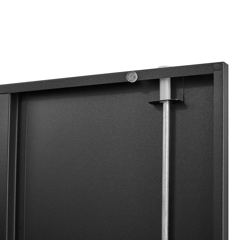 Modern 2-Door Filing Cabinet, Organization Cabinet with Lock, 4 Adjustable Shelves, for Home Office, Black