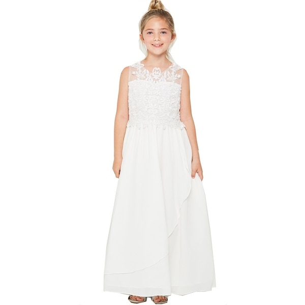 junior girls white dresses