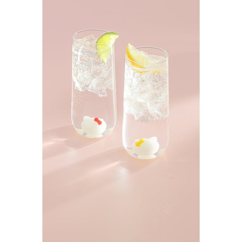 Hello Kitty® and Mimmy 3D Icon Tall Drinking Glasses 14 oz - Set of 2