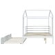 preview thumbnail 13 of 41, Full Size Solid Wood House Bed with Trundle & Writing Board