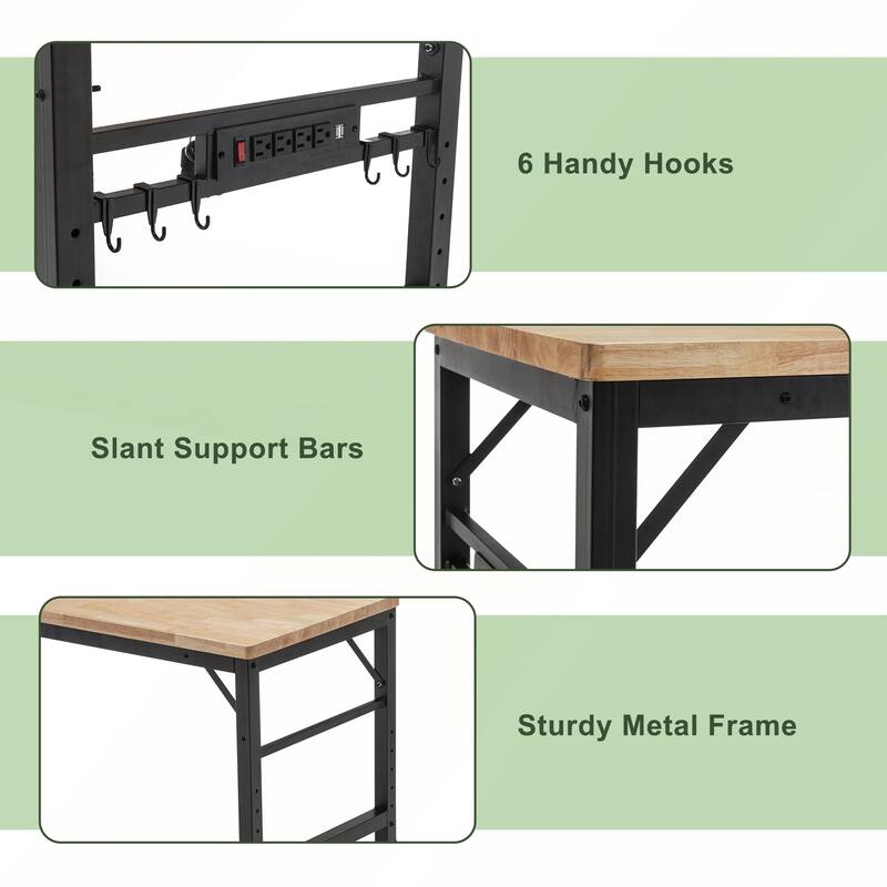60inch Adjustable Workbench for Garage